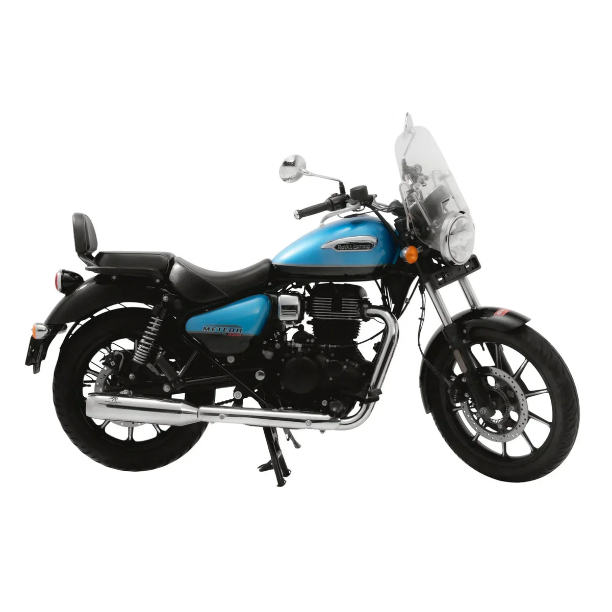 Red Rooster Polestar Pro Exhaust for Royal Enfield Meteor 350 (Polish / Matte / Black) - View 5