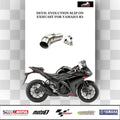 Devil Evolution Slip-On Exhaust with Link Pipe for Yamaha R3 | Titanium Finish Performance Silencer (D2.1 / D4M) - View 2