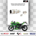 Devil Evolution Slip-On Exhaust with Link Pipe for Kawasaki Ninja 300 | Performance Racing Exhaust India - View 2