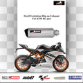 Devil Evolution Slip-On Exhaust with Link Pipe for KTM Duke 390 & RC 390 (BS6 Compatible) – Performance Racing Exhaust India