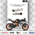 Devil Evolution Slip-On Exhaust with Link Pipe for KTM Duke 390 & RC 390 (BS6 Compatible) – Performance Racing Exhaust India