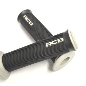 RCB Universal Handlebar Grips - Black & White