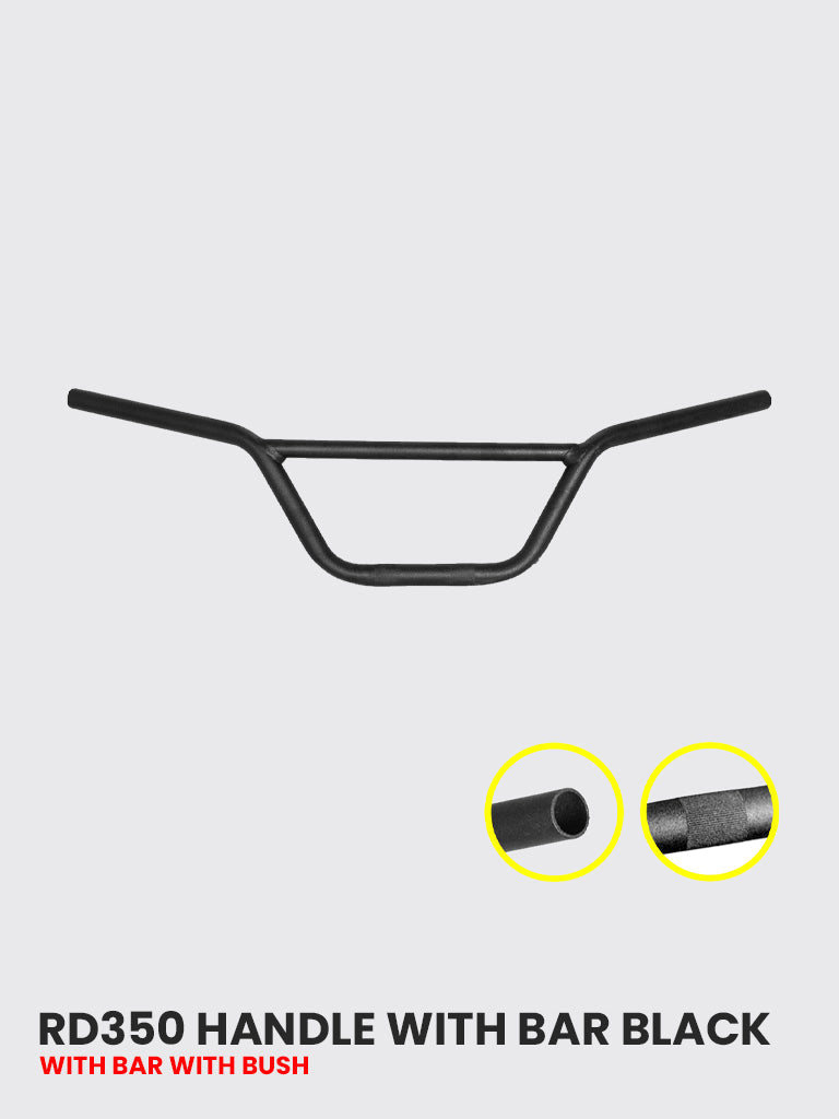 RD350 HANDLE WITH Bar (Black) W/O BUSH - RE 021B