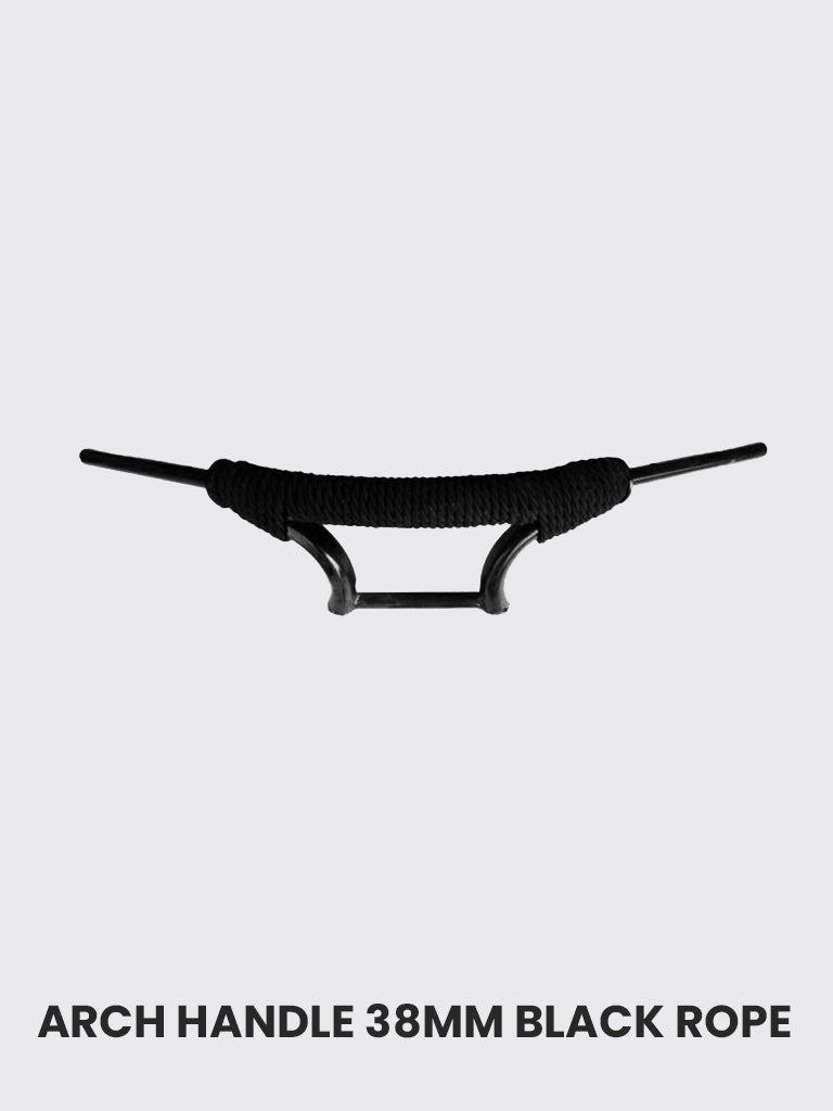 RE Arch Handle 38mm Black with Rope - RE 025BR