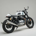 Barrel Exhaust-10 Bass Master Polish Slip-On Exhaust for Royal Enfield Interceptor 650 / Continental GT 650 | 304 Stainless
