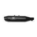 Red Rooster Rumbler Max Exhaust for Royal Enfield Hunter 350 & Royal Enfield Meteor 350 (Polish / Matte / Black) - View 4