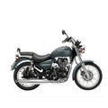 Red Rooster Rumbler Exhaust for Royal Enfield Thunderbird 350 (Polish / Black / Matte) - View 9