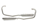 Royal Enfield Classic 650 Full System Performance Exhaust | Silver Stallion | Cruiser Exhaust | Silver / Black Matte