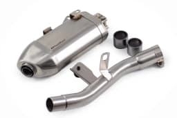 PowerRage Slip-On Exhaust with De-Cat Pipe for Royal Enfield Guerrilla 450 – Stainless Steel Performance Muffler - View 2