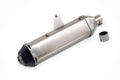 PowerRage Slip-On Exhaust for Royal Enfield Himalayan 411 – Black & Brushed Steel Performance Exhaust