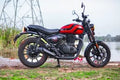 PowerRage Slip-On Exhaust for Royal Enfield Hunter 350 – Black Finish Performance Exhaust - View 7