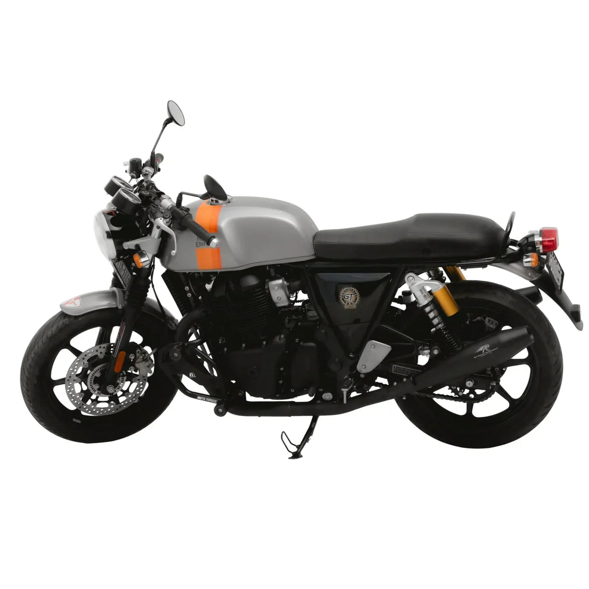 Red Rooster Stellar Exhaust for Interceptor 650 & Continental GT 650 – Performance Slip-On (Polish / Matte / Black) - View 9