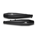 Red Rooster Stellar Black Matte Exhaust for Royal Enfield Interceptor 650 & GT 650 - View 3