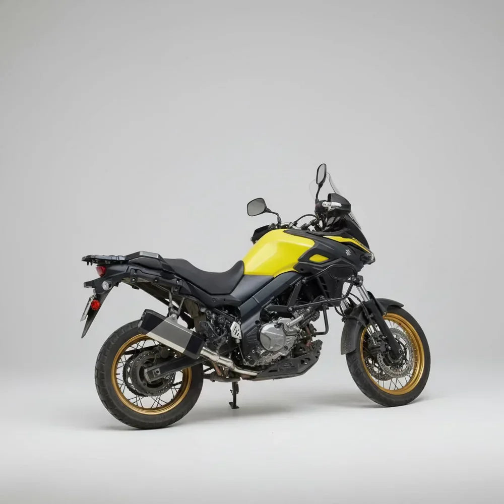 Barrel Storm Slip-On Exhaust with Mid Pipe for Suzuki V-Strom 650 | 304 SS Adventure Touring Performance Exhaust (DB Killer