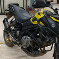 Barrel Storm Slip-On Exhaust with Mid Pipe for Suzuki V-Strom 650 | 304 Stainless Steel Performance Exhaust - View 4