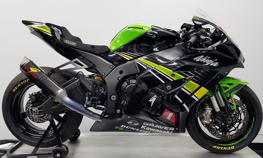 Graves Carbon Full Exhaust System For Kawasaki Zx 10Rr