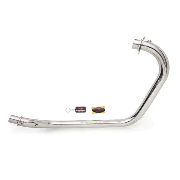 Red Rooster Vertex Header Pipes for Himalayan & Scram 411 – Stainless Steel Performance Header (Polish / Matte) - View 3