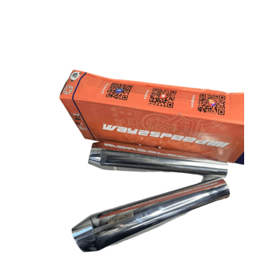 Way2Speed Phantom Performance Exhaust (Glossy Finish) for Royal Enfield Interceptor 650 / Continental GT 650 – SS316 Free