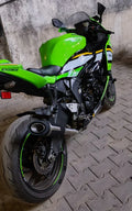 Barrel Outlaw 2.0 Slip-On Exhaust with Mid Pipe for Kawasaki ZX-6R (2025) | 304 Stainless Steel Performance Exhaust - View 3