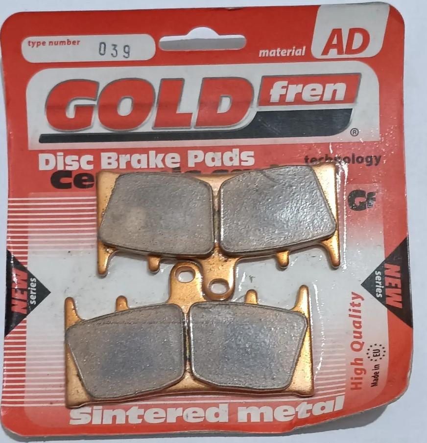 Suzuki hayabusa gen 2 front disc pad gold fren