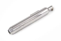 PowerRage Slip-On Exhaust for Royal Enfield Classic 350 Reborn / Meteor 350 – Polished Stainless Steel - View 3