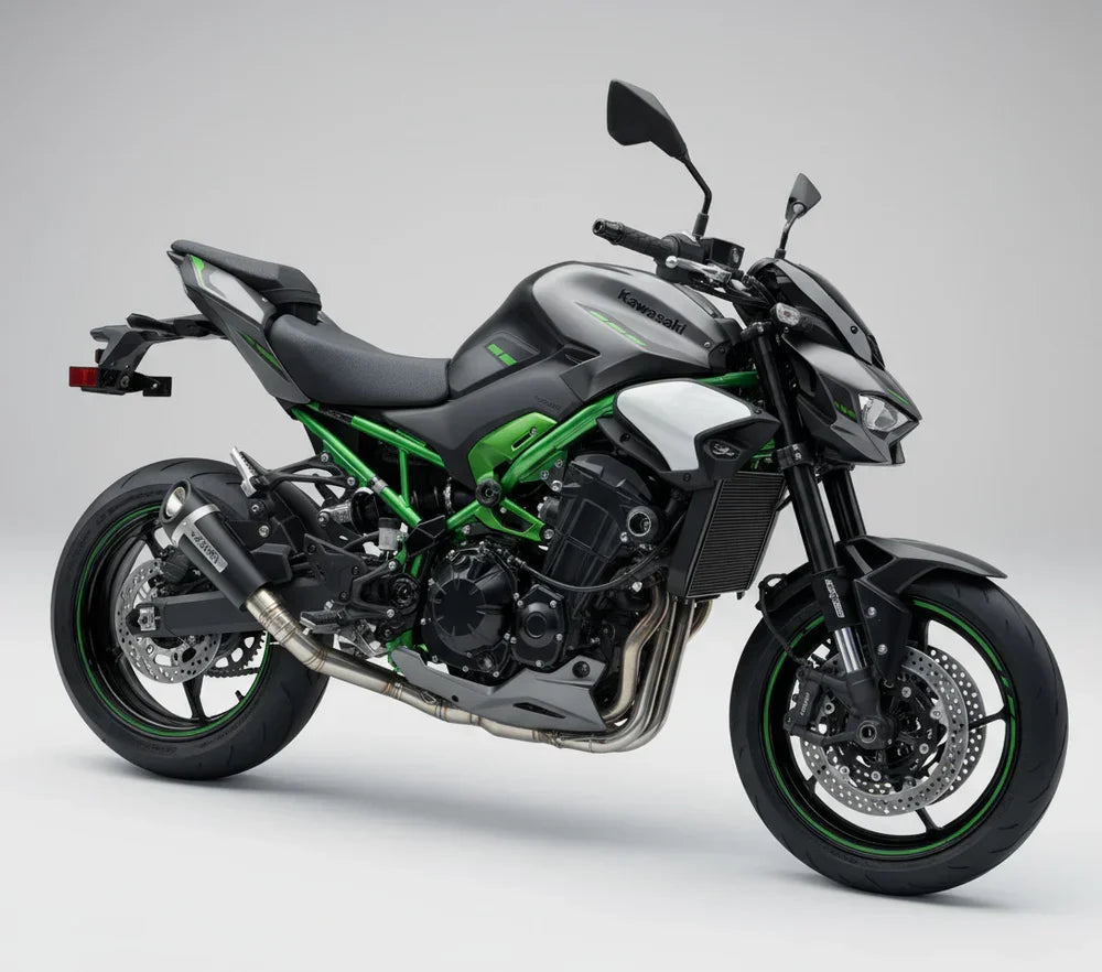 Barrel Outlaw 2.0 Full System Exhaust for Kawasaki Z900 (2025) | 304 Stainless Steel Performance Exhaust - View 2
