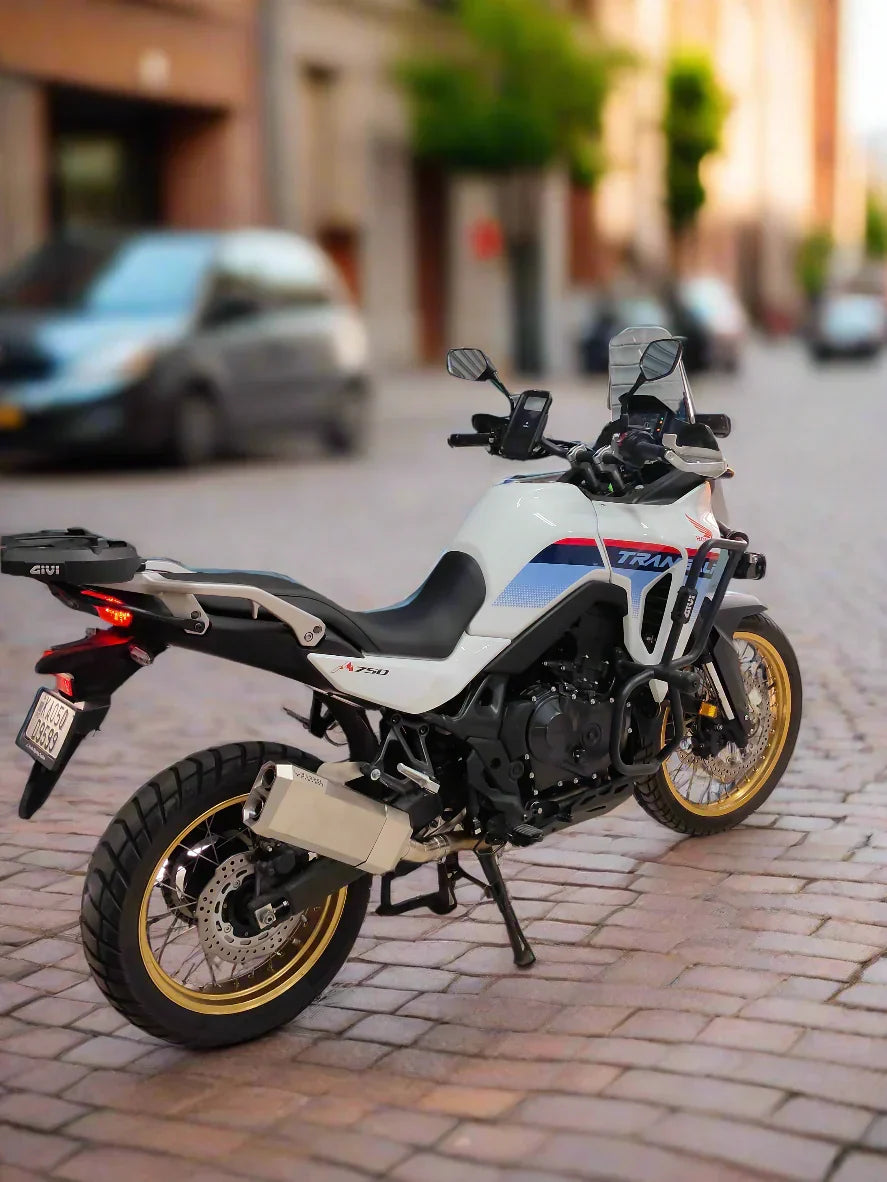Barrel Storm Slip-On Exhaust for Honda XL750 Transalp | 304 Stainless Steel Performance Exhaust - View 5