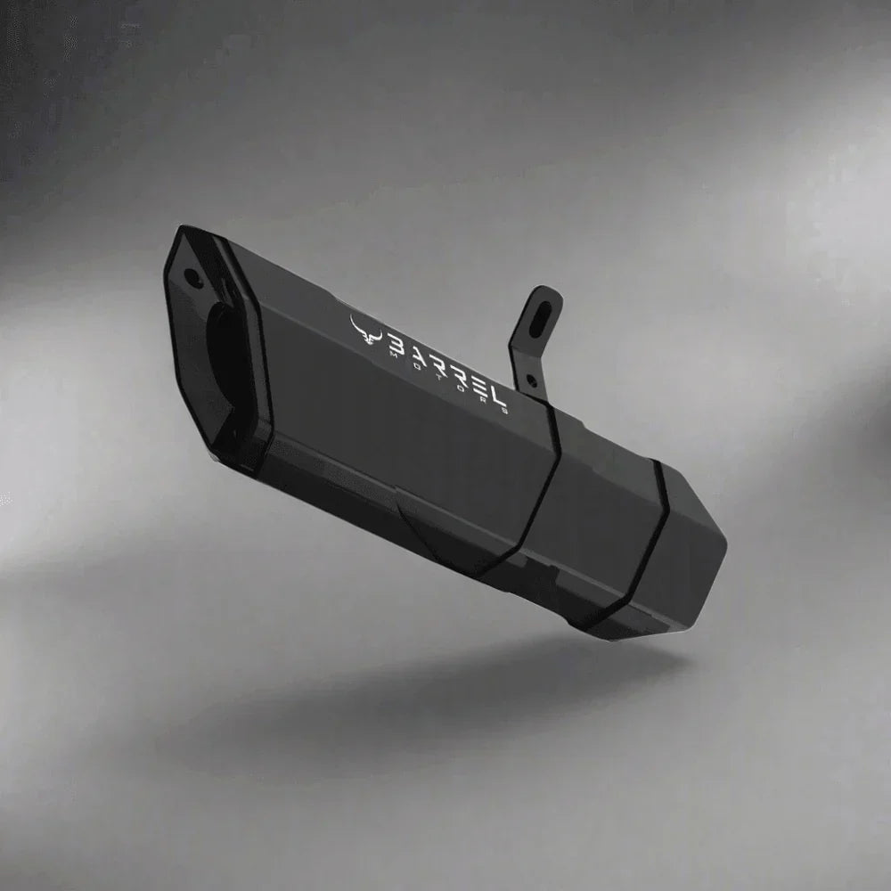 Barrel Rogue V2 Slip-On Exhaust with Link Pipe for Benelli TRK 251 | 304 Stainless Steel Performance Exhaust - View 2