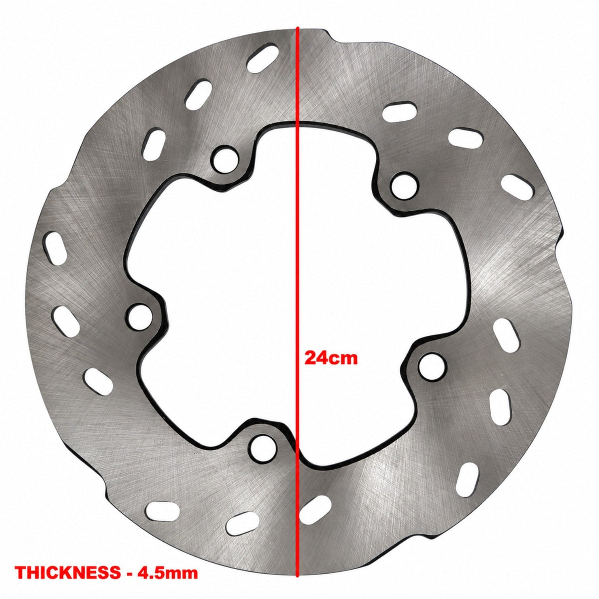 BMW 310 rear disc plate 240 mm and 4.5 mm dimensions