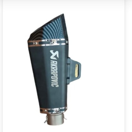 Universal Akrapovic Exhaust Muffler Carbon Black