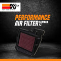 K&N YA-1611 High Performance Air Filter for Yamaha FZ16 & Fazer 153cc (2008-2011) | Washable Reusable Filter - View 2