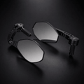 LGP Bar End Pentagon Mirror for Motorcycle Universal Fit (Set of 2)