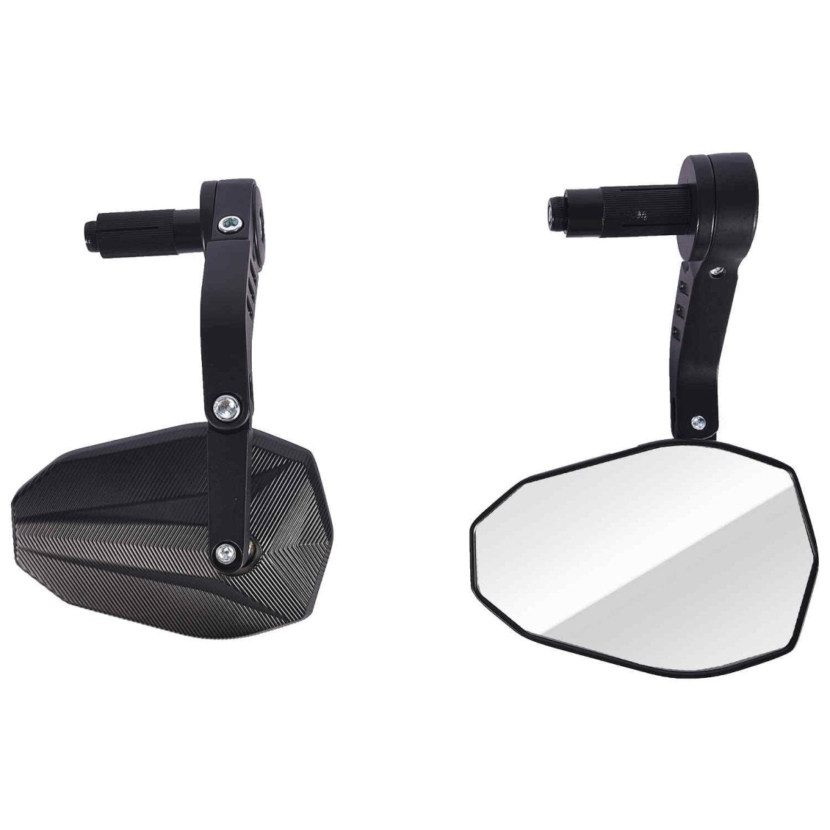 LGP Bar End Pentagon Mirror for Motorcycle Universal Fit (Set of 2) - View 4
