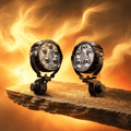 LGP DK-550 Pro 90W LED Spotlight for Bike & Car (Pair) | IP67 Waterproof High Power Auxiliary Fog Light | Universal Driving