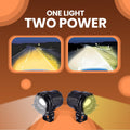 LGP DK350 LED Fog Lamp for Bike (Pair) | Wireless Switch & Full Wiring Kit Included | High Power Spotlight with Clamp Mount