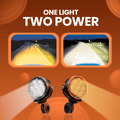 LGP DK80 Pro High Power LED Spotlight for Bike (Pair) | 160W 20000LM | IP67 Waterproof Auxiliary Fog Light, Universal