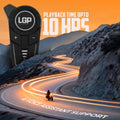 LGP F20 Pro Helmet Bluetooth Headset for Bike Riders, Bluetooth 6.1, Two-Person Intercom, Music Sharing, 1000mAh Battery, RGB