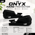 LGP Onyx Universal Motorcycle Hand Protector With Aluminium Mounts – Black - View 2