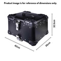 LGP TOP BOX 45L BLACK ROUND CORNER WITH BACKREST - View 4