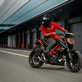 Barrel Rogue Black Slip-On Exhaust with Link Pipe for KTM Duke 390 / RC 390 / Adventure 390 / Duke 250 | 304 Stainless Steel
