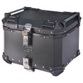 Motorcycle Top Box 45L Carbon Finish Luggage Box with Backrest - View 2