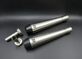 SS Motocorp Adaptable Slip-On Exhaust (Pair) Conical Tip Slim Cans for Royal Enfield Interceptor 650 / Continental GT 650