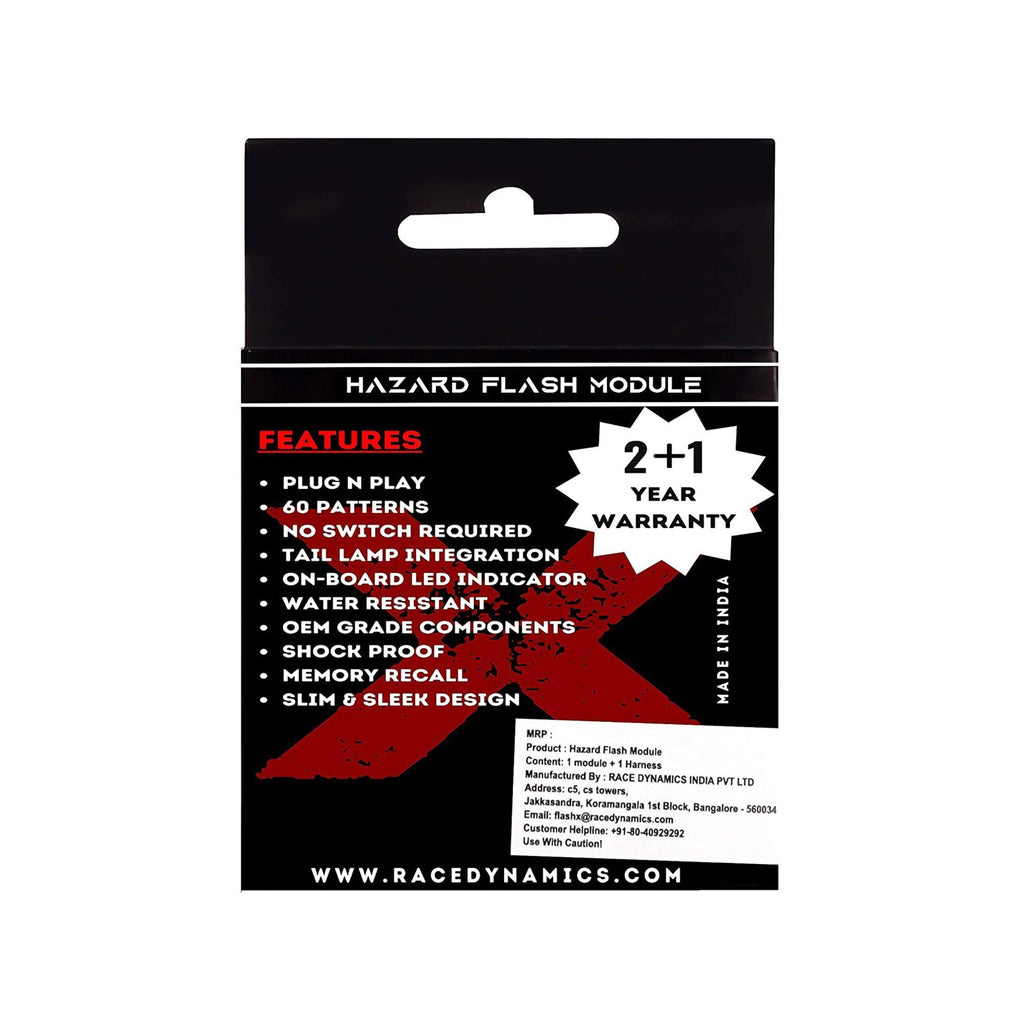 Aprilia SR 160 FlashX Hazard Flash Module, Blinker/Flasher for All Motorcycle & Scooters - View 3