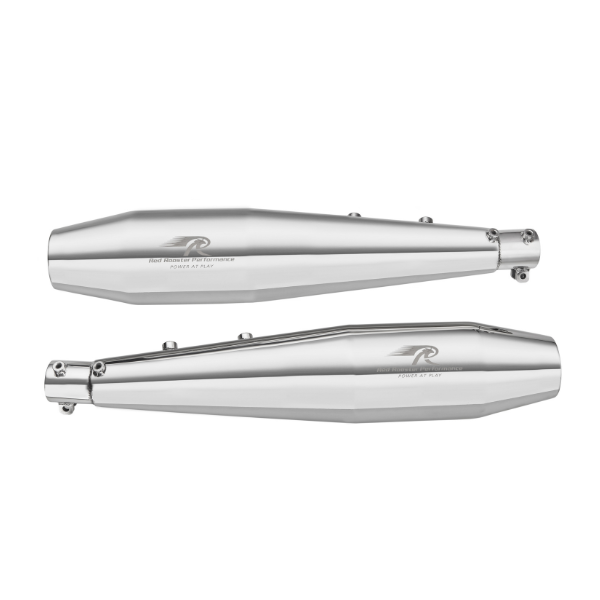 Red Rooster Stellar Polish Exhaust for Royal Enfield Interceptor 650 & Continental GT 650 - View 3