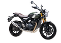 Triumph Speed 400 / Scrambler 400X / T4 Blaze Performance Exhaust | Silver Stallion | +2 BHP Power Boost | Silver / Black